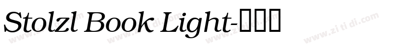 Stolzl Book Light字体转换